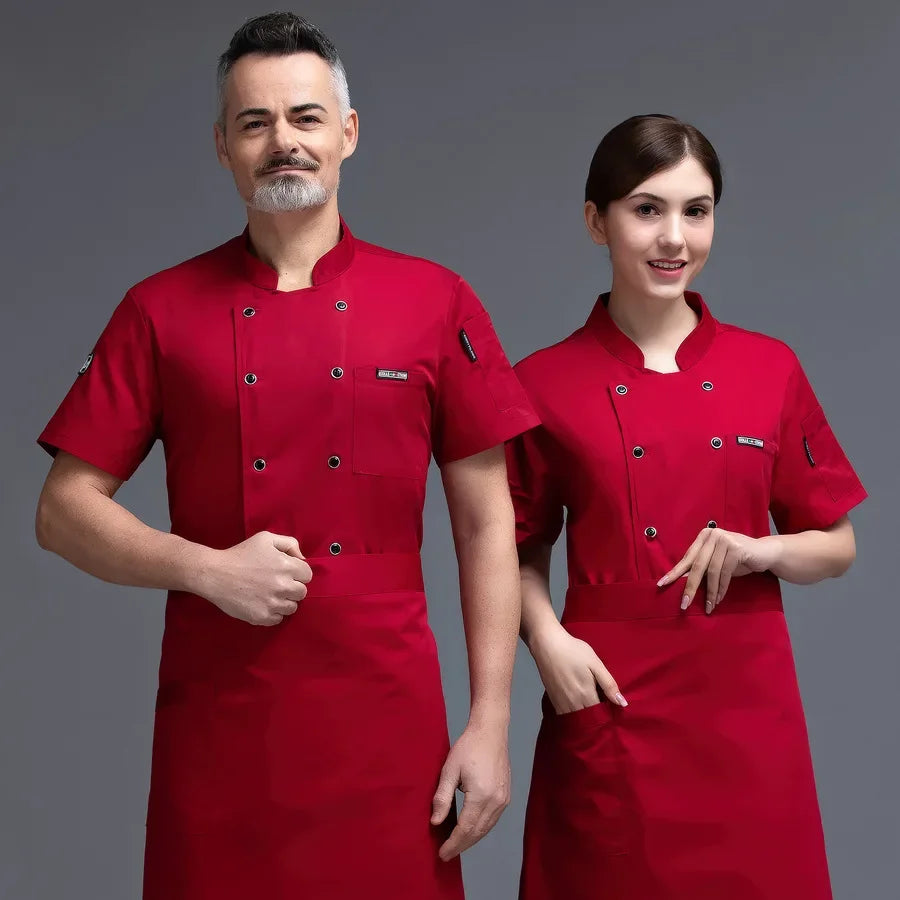 Breathable Mesh Chef Uniform Longsleeved for Men and
