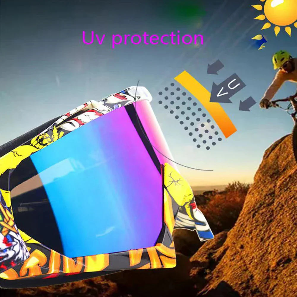 Newest Motorcycle Goggles for Men Retro Motocross Riding