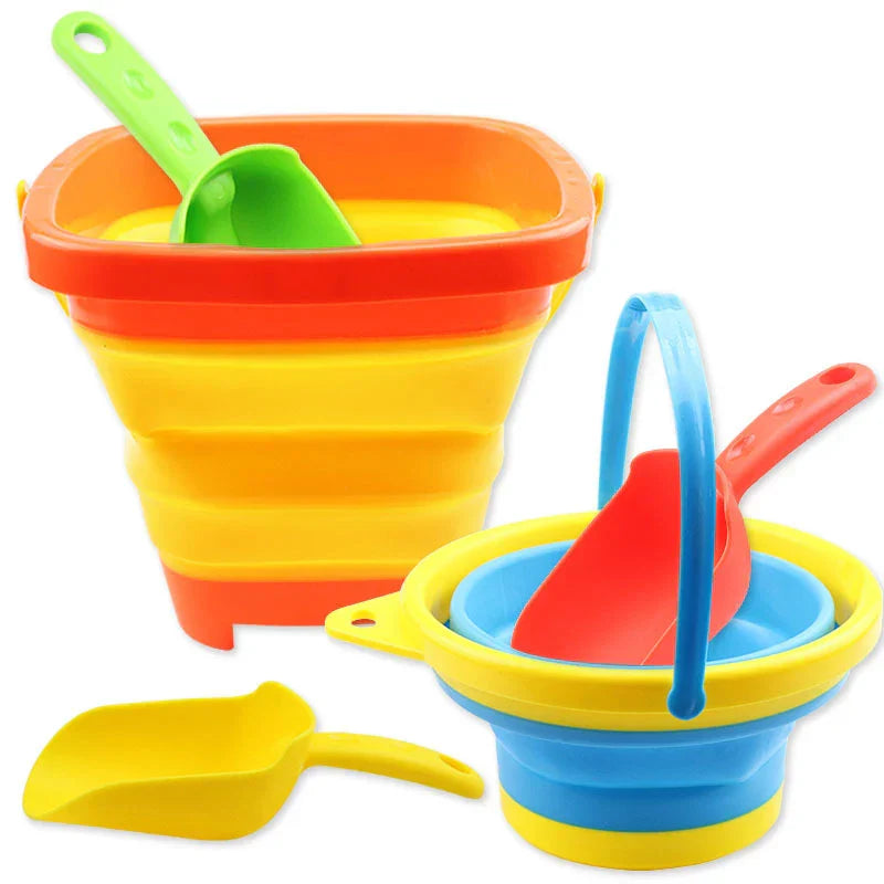 Outdoor Portable Beach Bucket Sand Shovel Toy Baby