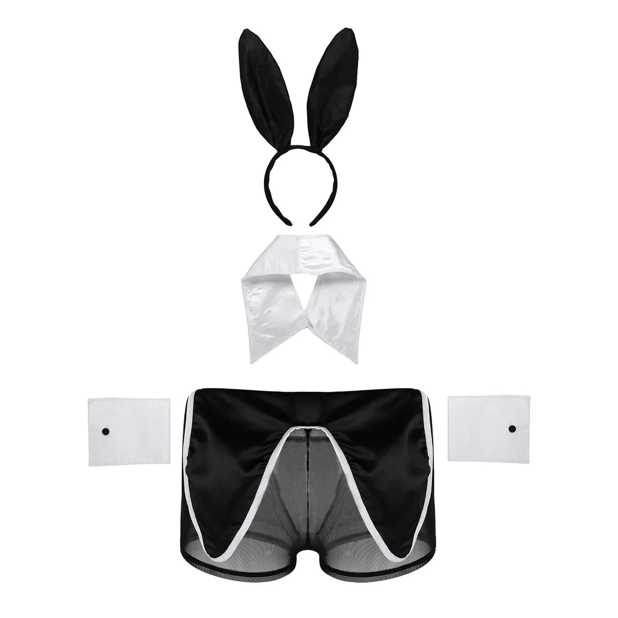 Mens Waiter Tuxedo Uniform Sexy Bunny Girl Lingerie