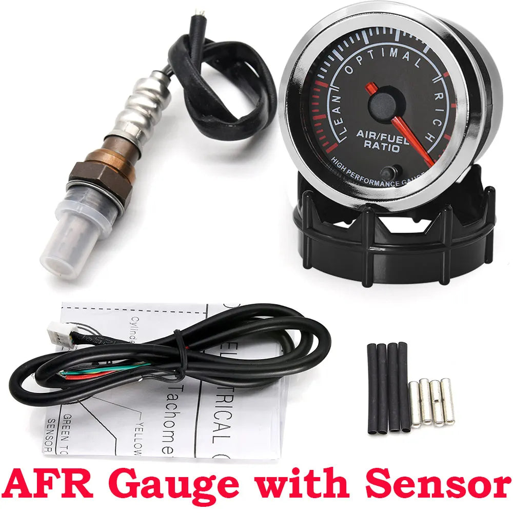 52mm Digital Air Fuel Ratio Gauge with O2 Sensor - 7 Color Backlight