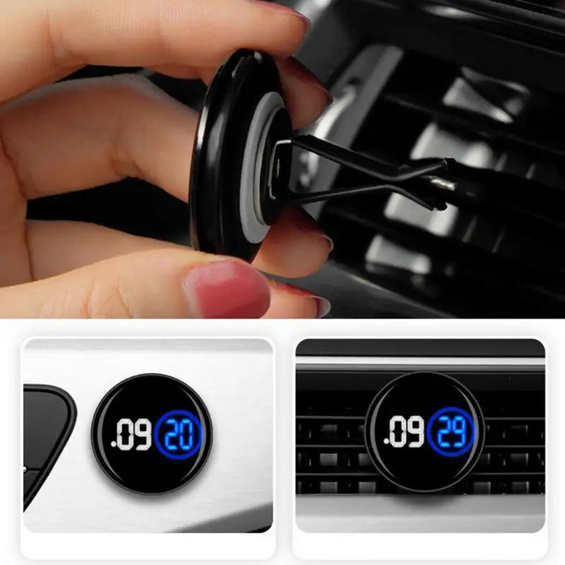 car Dashboard Clock universal Stick On Dashboard Clock Waterproof Mini Electronic Touch Control Clocks Car Interior Accessories