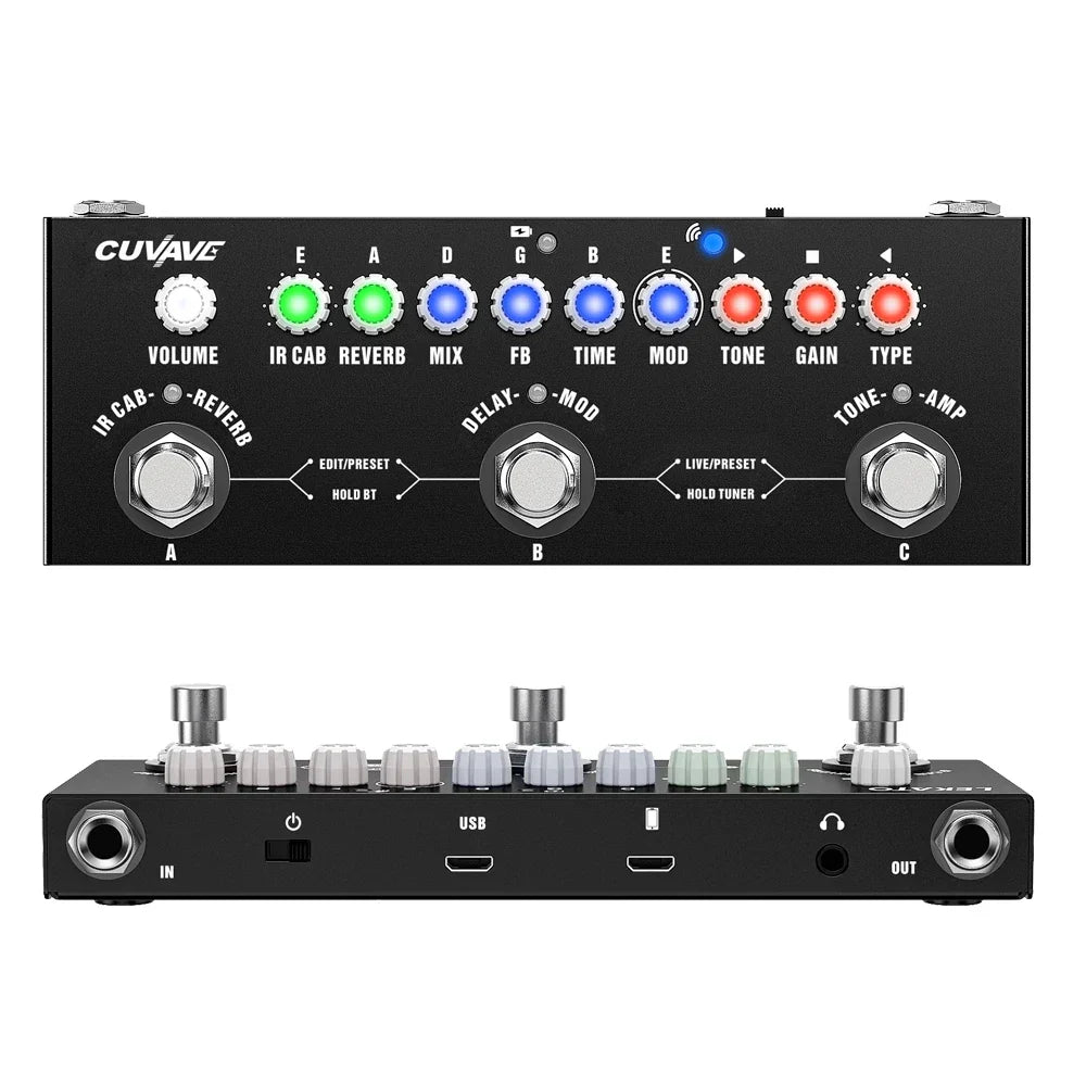 M-vave Cube BABY Rechargeable Multi Effects Pedal Delay