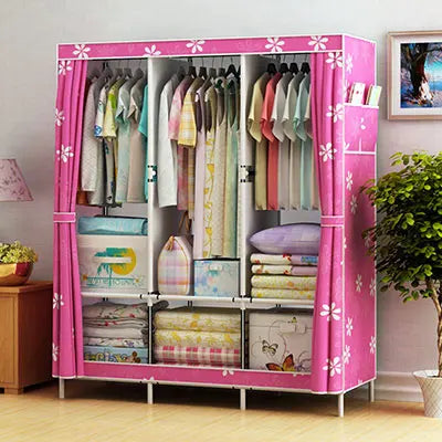 Bedroom Clothes Hanging Storage Wardrobe Dormitory Storage Cabinet