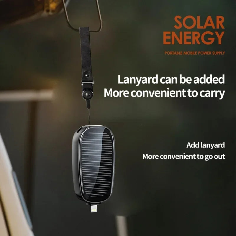 1200mah Mini Power Bank Solar Portable Slim Powerbank