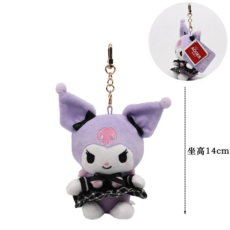 Sanrio Plush Toys Fantasy Cinnamoroll Kuromi Pendant Bag