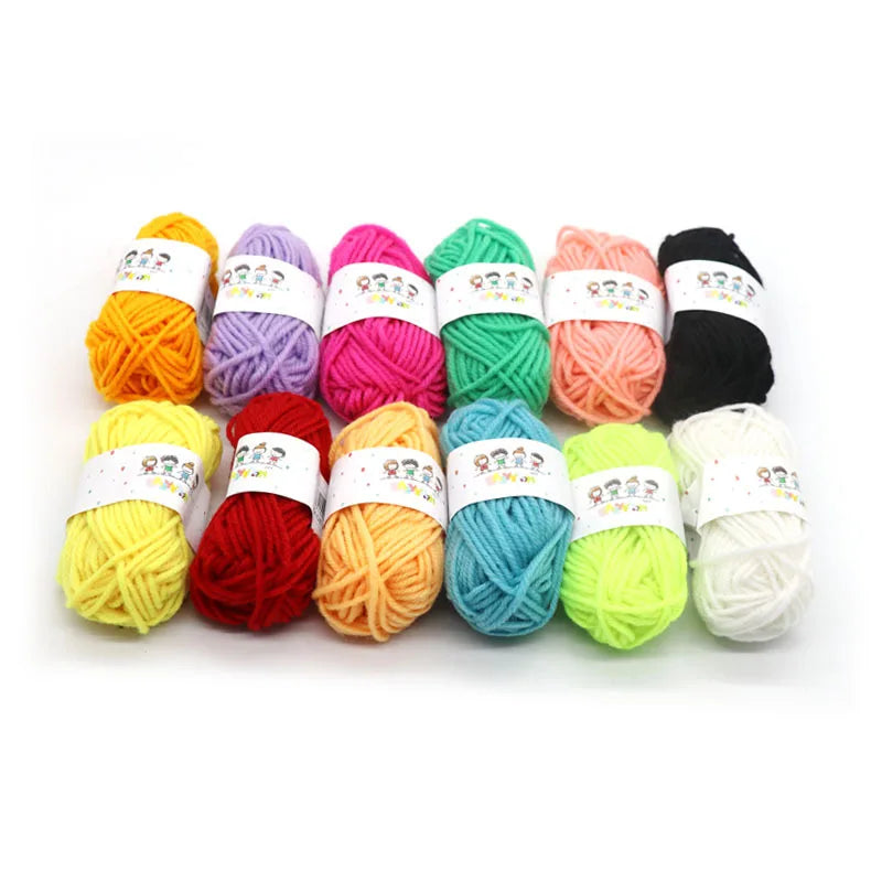 12Ball/Set High Quality Warm DIY Milk Cotton Yarn