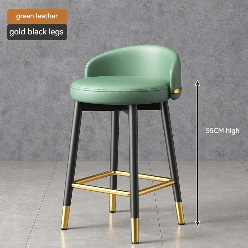 Round Kitchen Bar Chair Modern Luxury Office Reception