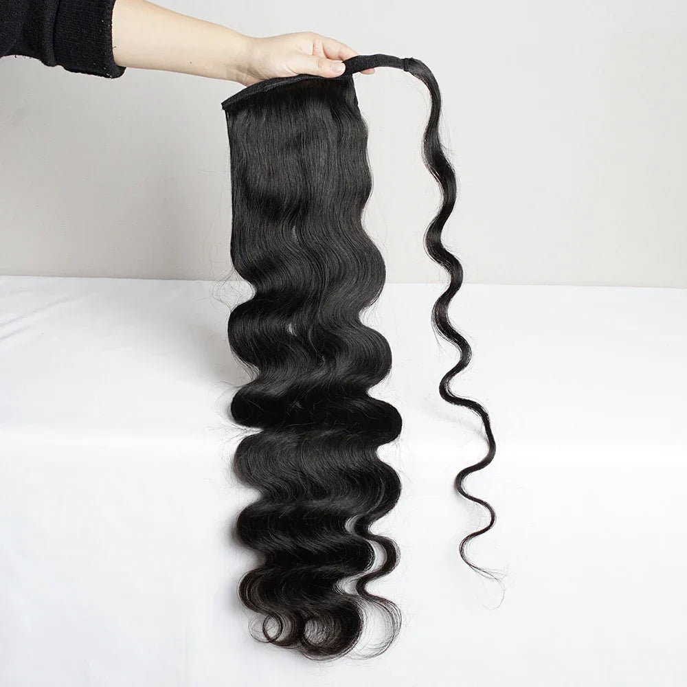 Body Wave Ponytail 12 to 28 Inches Machine
