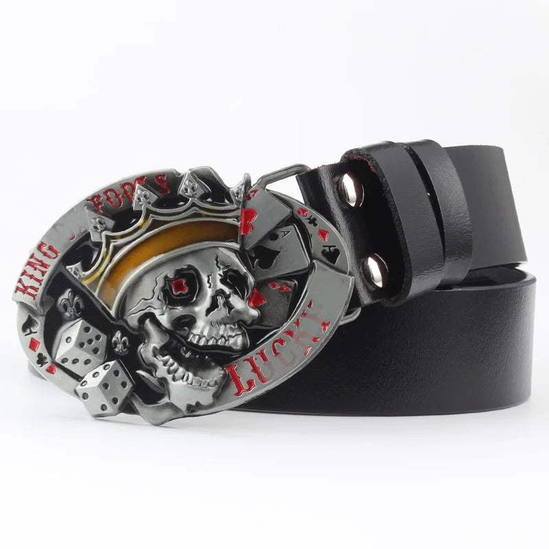 Fashion Hip Hop Style Belt Death's Head Skull