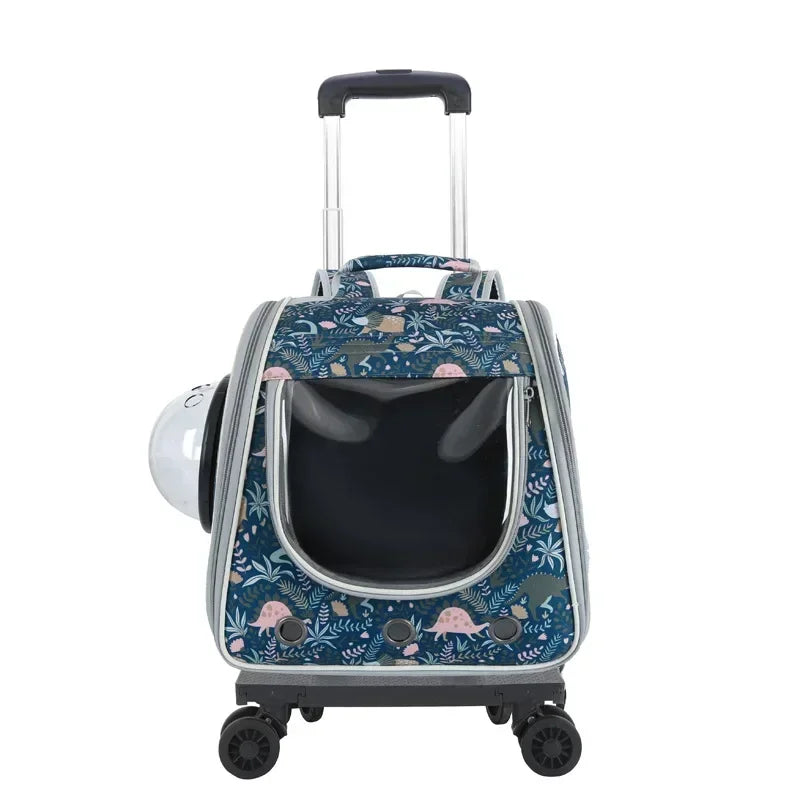 2 In 1 Large Pet Cat Backpack Stroller