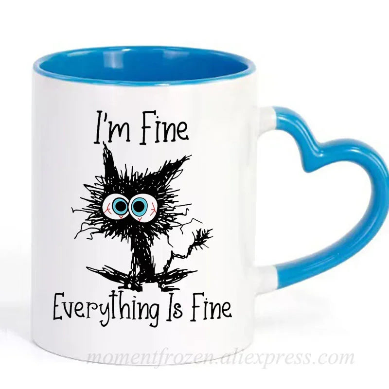 Kitten Cat Coffee Mugs Ceramic Tea Cups Creative