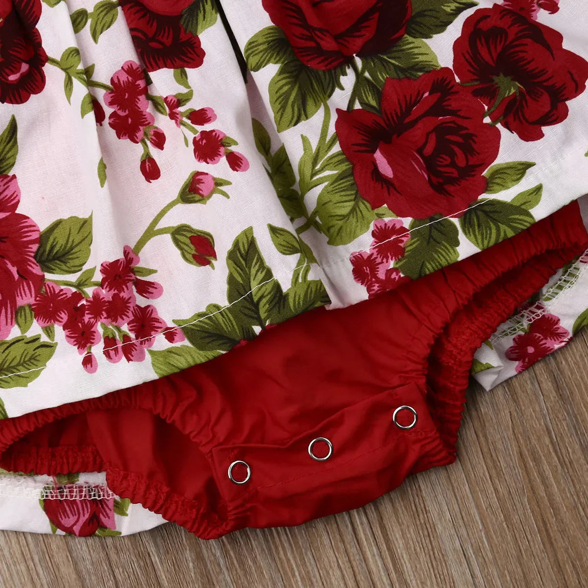 Newborn Baby Girl Princess Rompers Floral Print Sleeveless