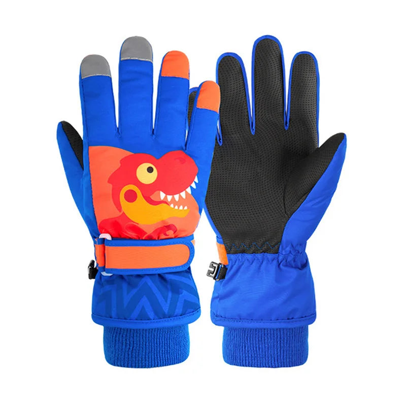 Thicken Baby Winter Gloves Coral Fleece Waterproof Child