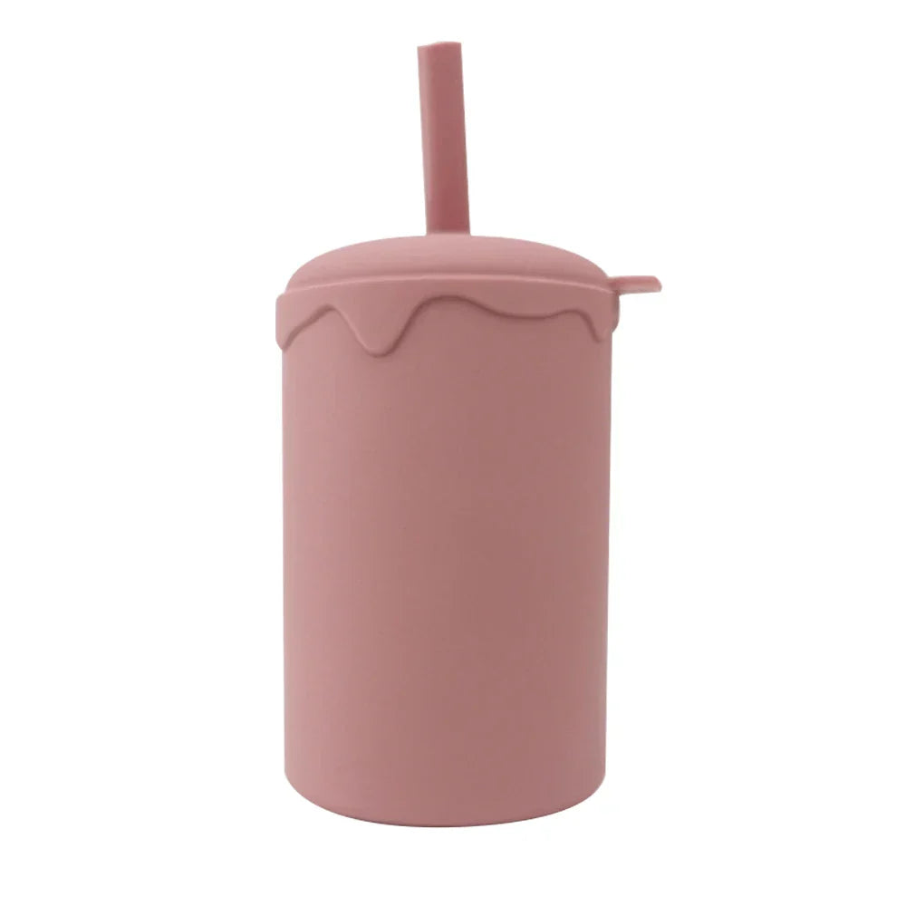 Baby Drinking Cup Silicone Baby Straw Cup Infant