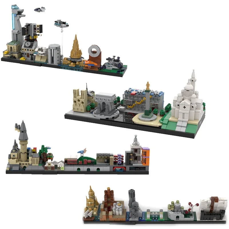 BuildMOC City Skyline Saint Petersburg Rome Washington Rotterdam