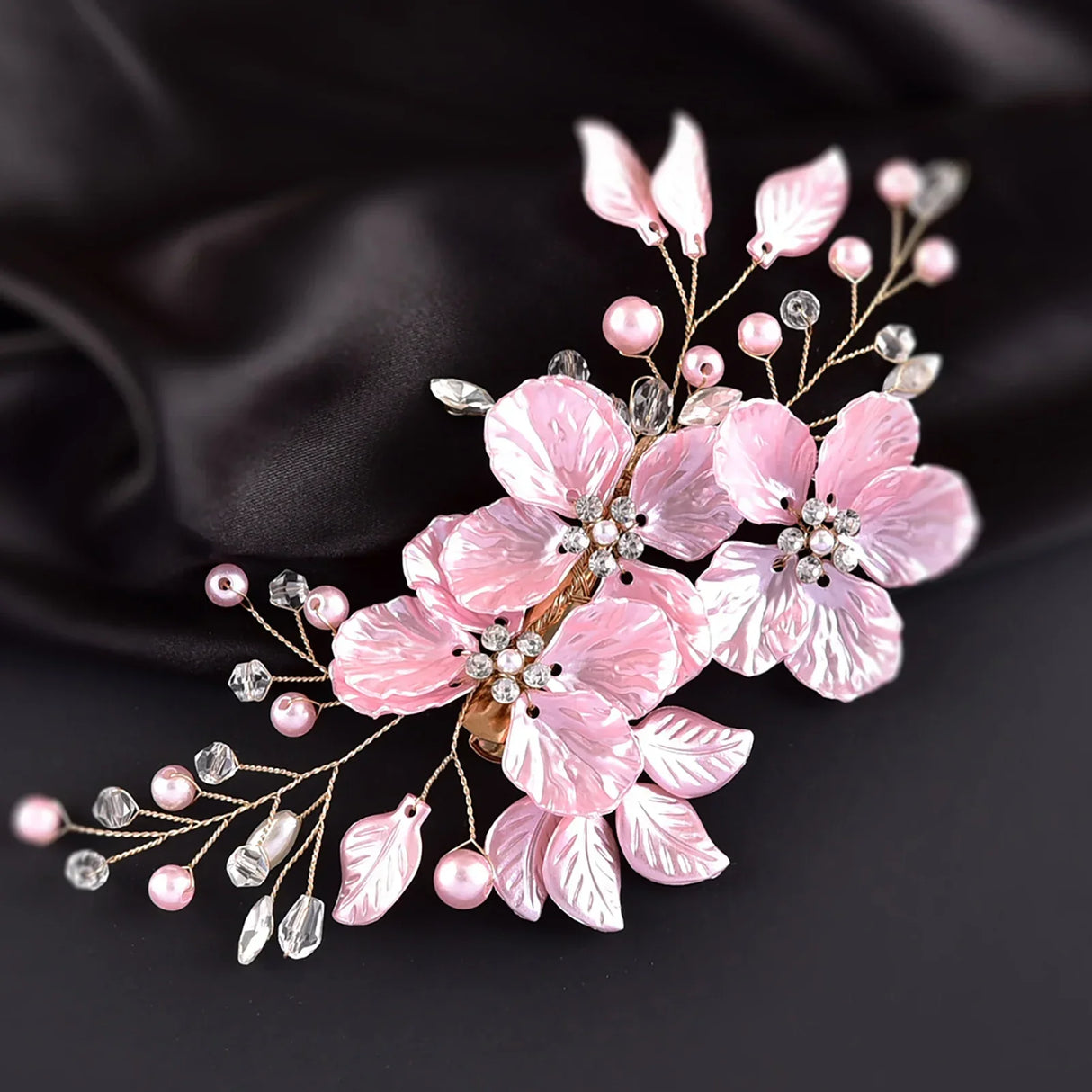 White Flower Hairpins Elegant Women Floral Style Hair