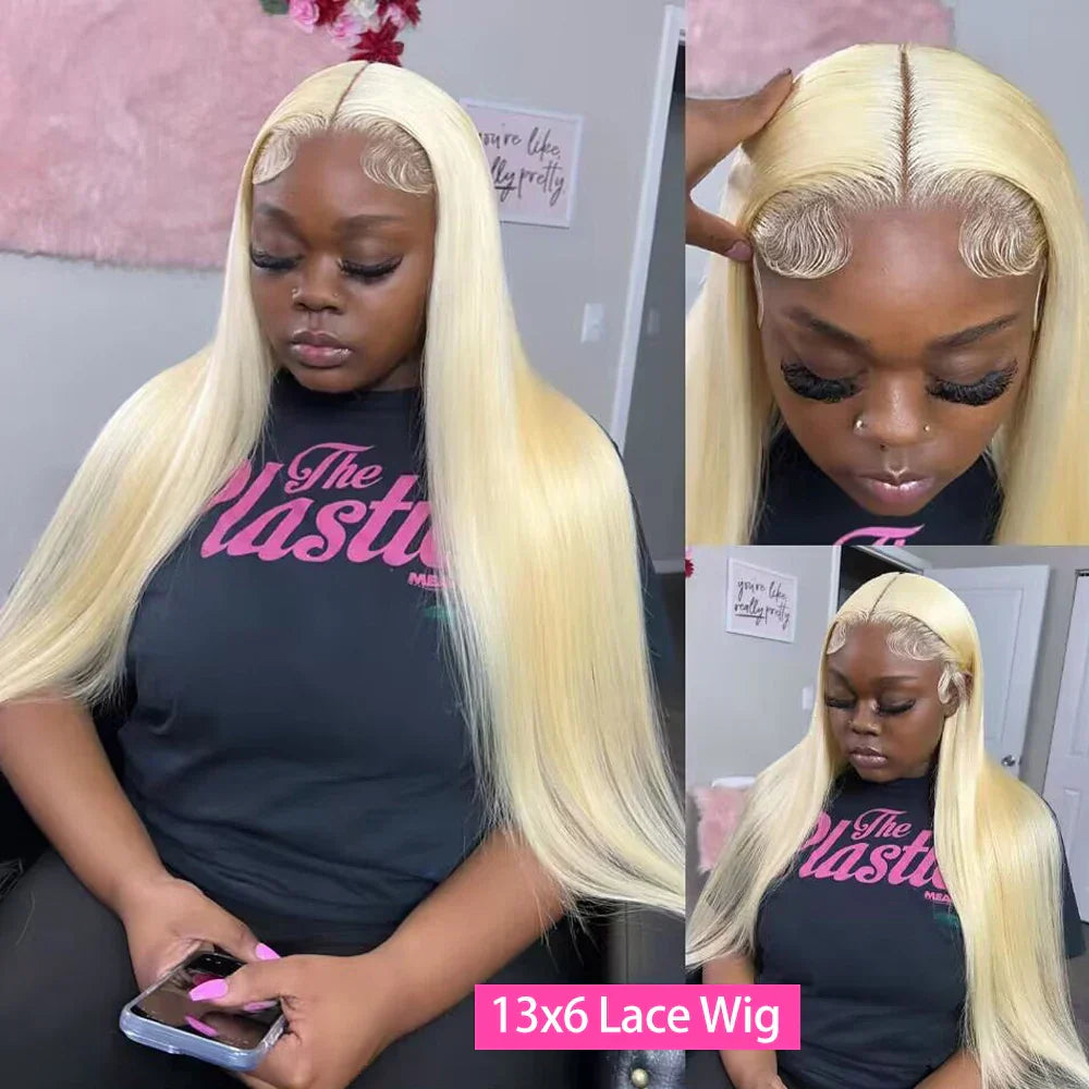 HD Transparent 613 Blonde Straight 13x4 13x6 Lace