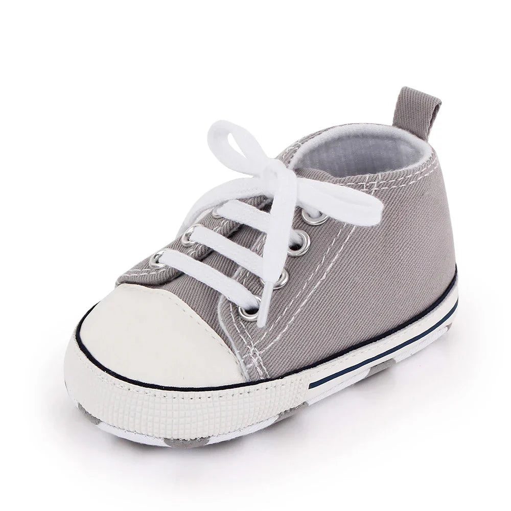 Baby Canvas Classic Sneakers Newborn Print Star Sports