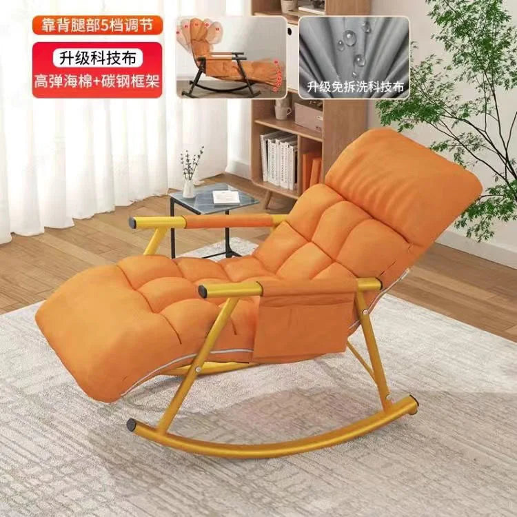 Recliner Nordic Lazy Sofas Rocking Chairs Living Room