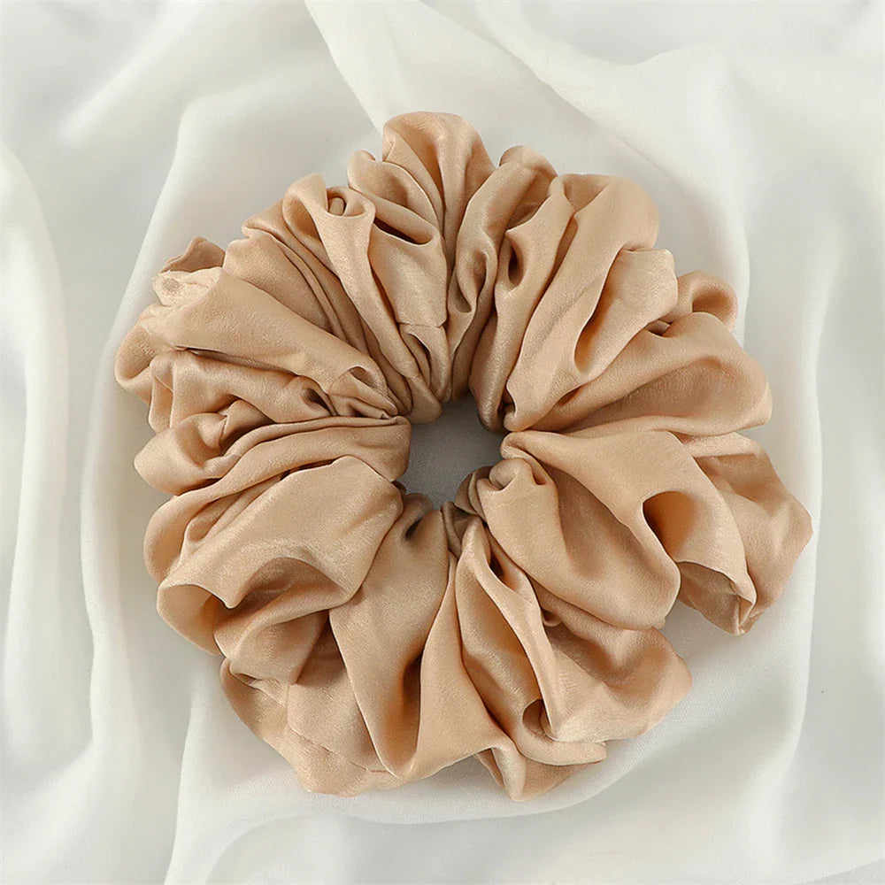 Big Size Shiny Chiffon Scrunchies for Muslim Women