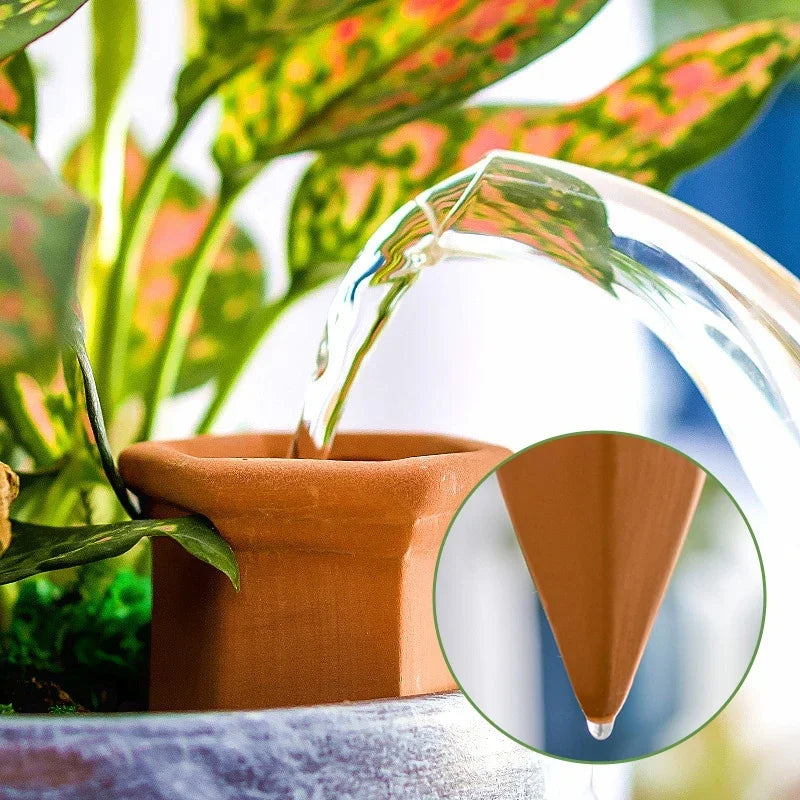 4PCS Automatic Plant Dripper Terracotta Seepage Device Drip