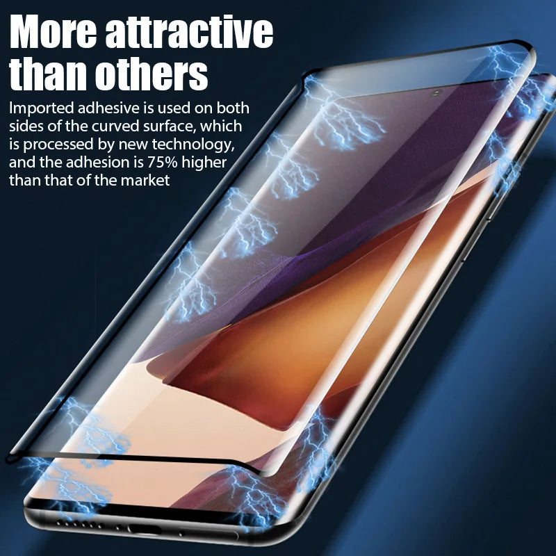 4Pcs 9D Full Cover Tempered Glass for Samsung