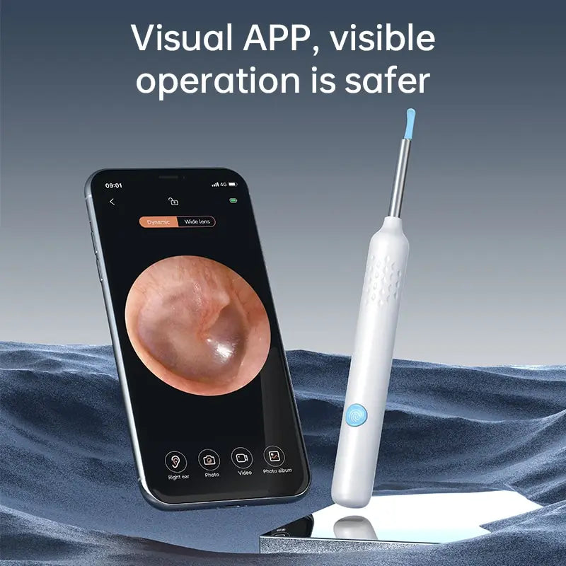 Visual Ear Cleaner with Camera Silicone Ear Spoon