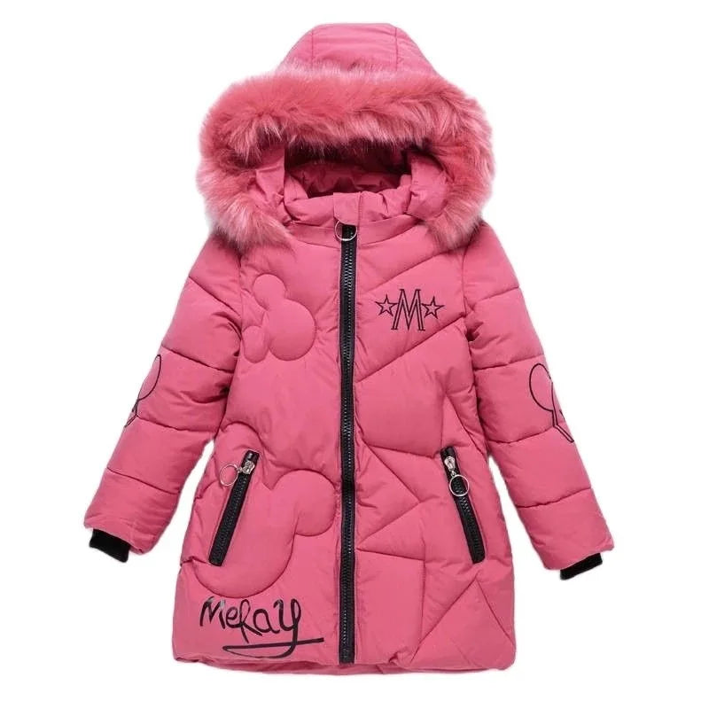 Big Size Winter Girls Jackets Keep Warm Thicken