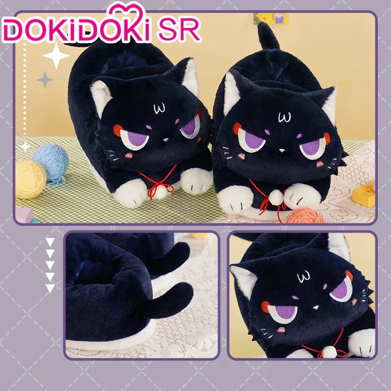 Genshin Impact Zhongli/Hutao/Xiao Cosplay Fluffy Slippers