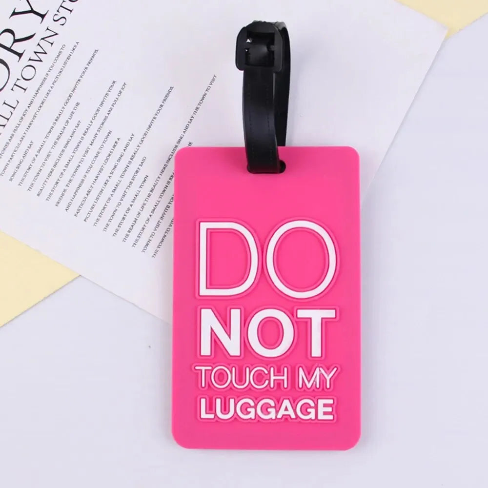 Pvc Soft Rubber Luggage Tags Silicone Creative Card
