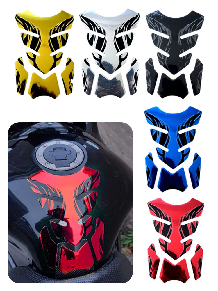 For Honda Yamaha Tankpad Sticker Fishbone 3D Tank