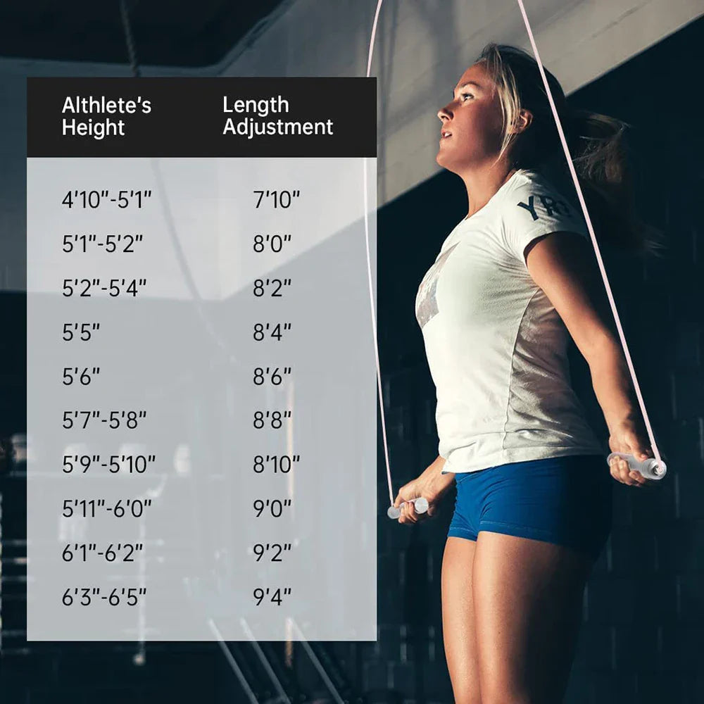 Steel Weighted Jump Rope High-Speed Bearing Weighted Skip