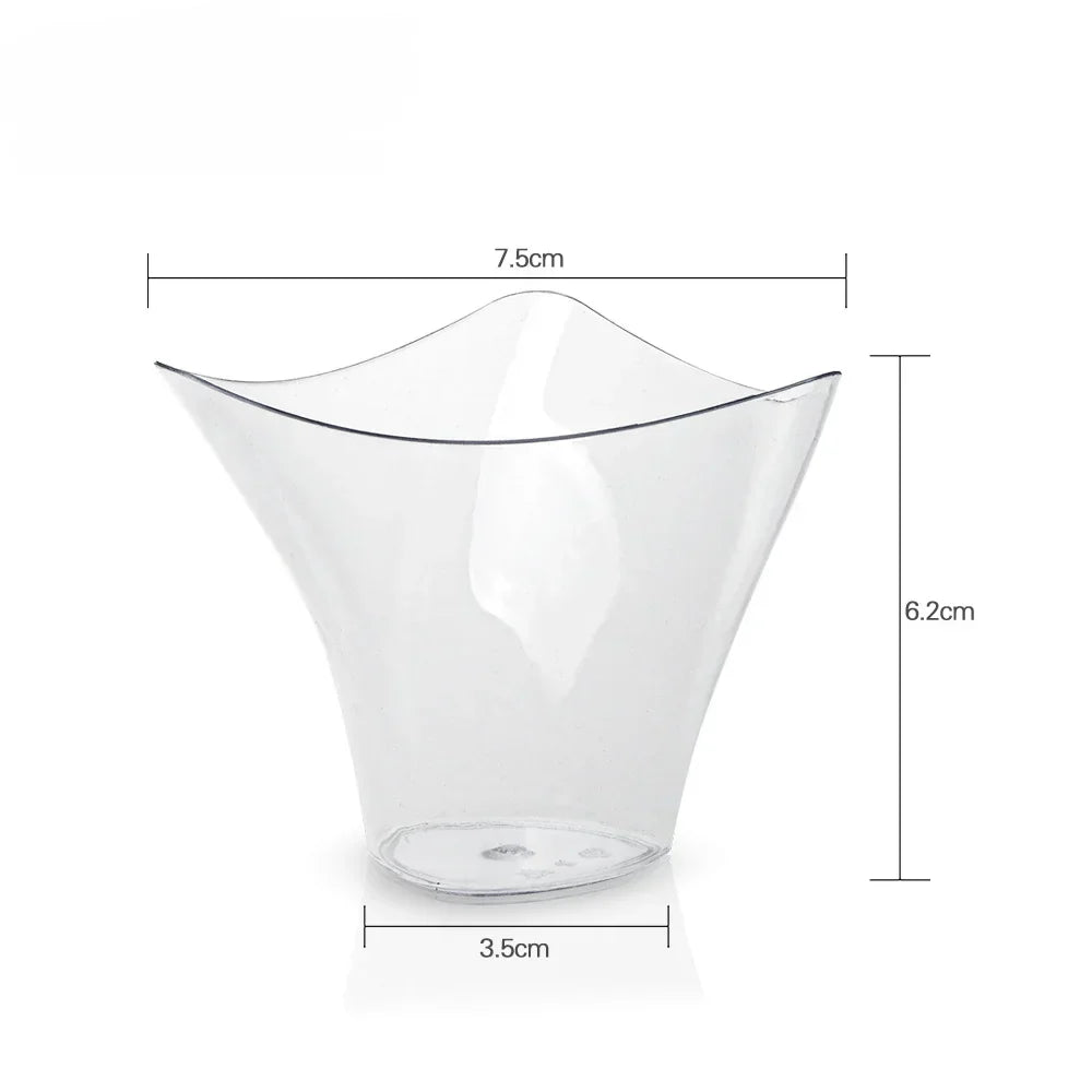 25/50PCS Disposable Dessert Cups for Party Birthday 3.4OZ