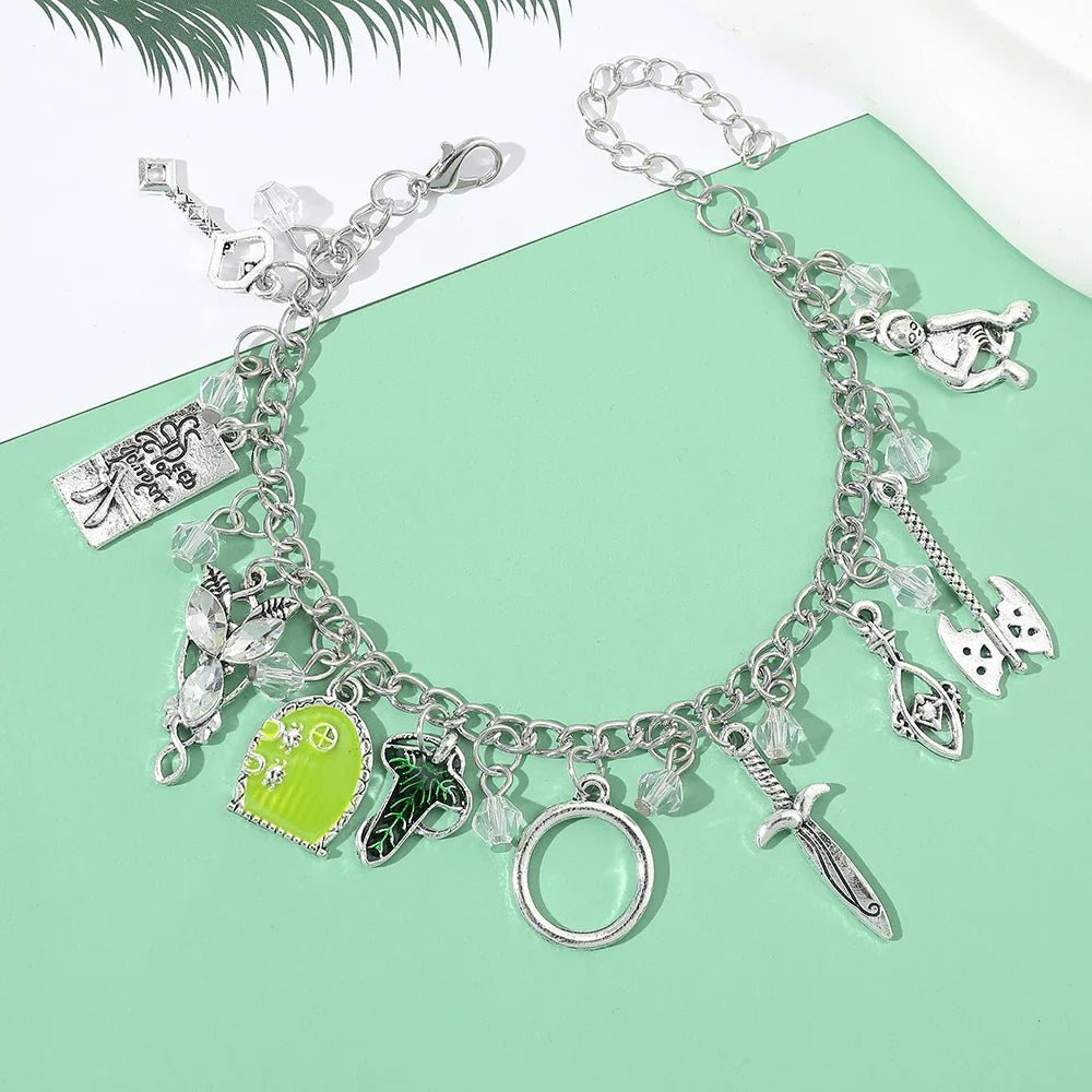 Movie The Hobbit Charm Bracelets Elven Leaf Arwen