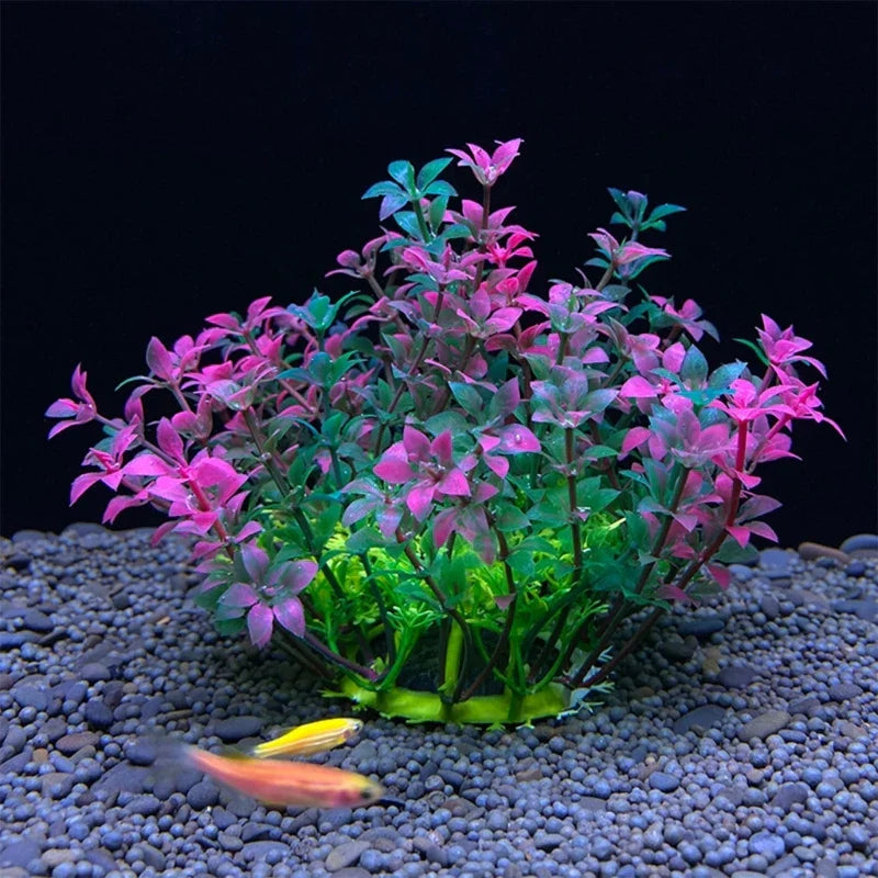 Green Artificial Leaves for Aqua-Terrariums Plants Fish Bowl