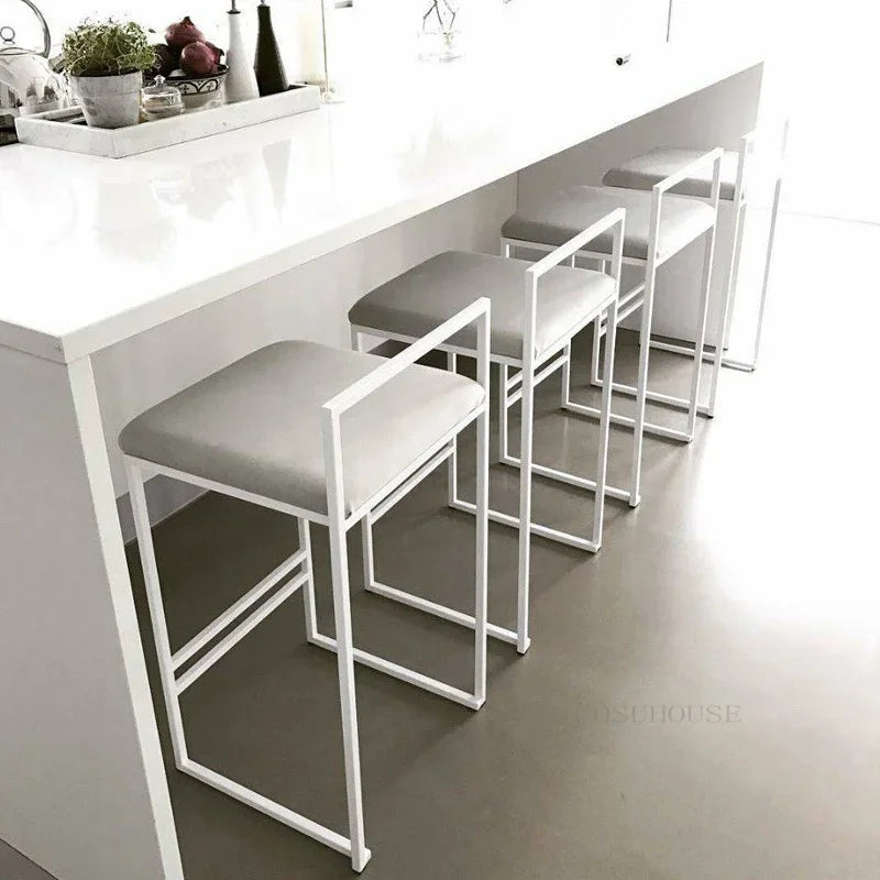 Reinforce Counter Bar Stool Metal Nordic Design European
