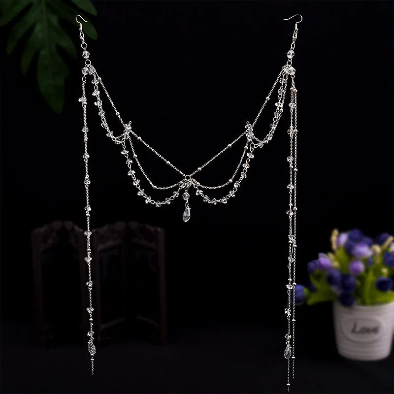 Antique Chinese Style Face Curtain Hanfu Hair Accessories