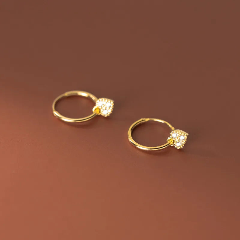 WOOZU 925 Sterling Silver INS Minimalism Sweet Love
