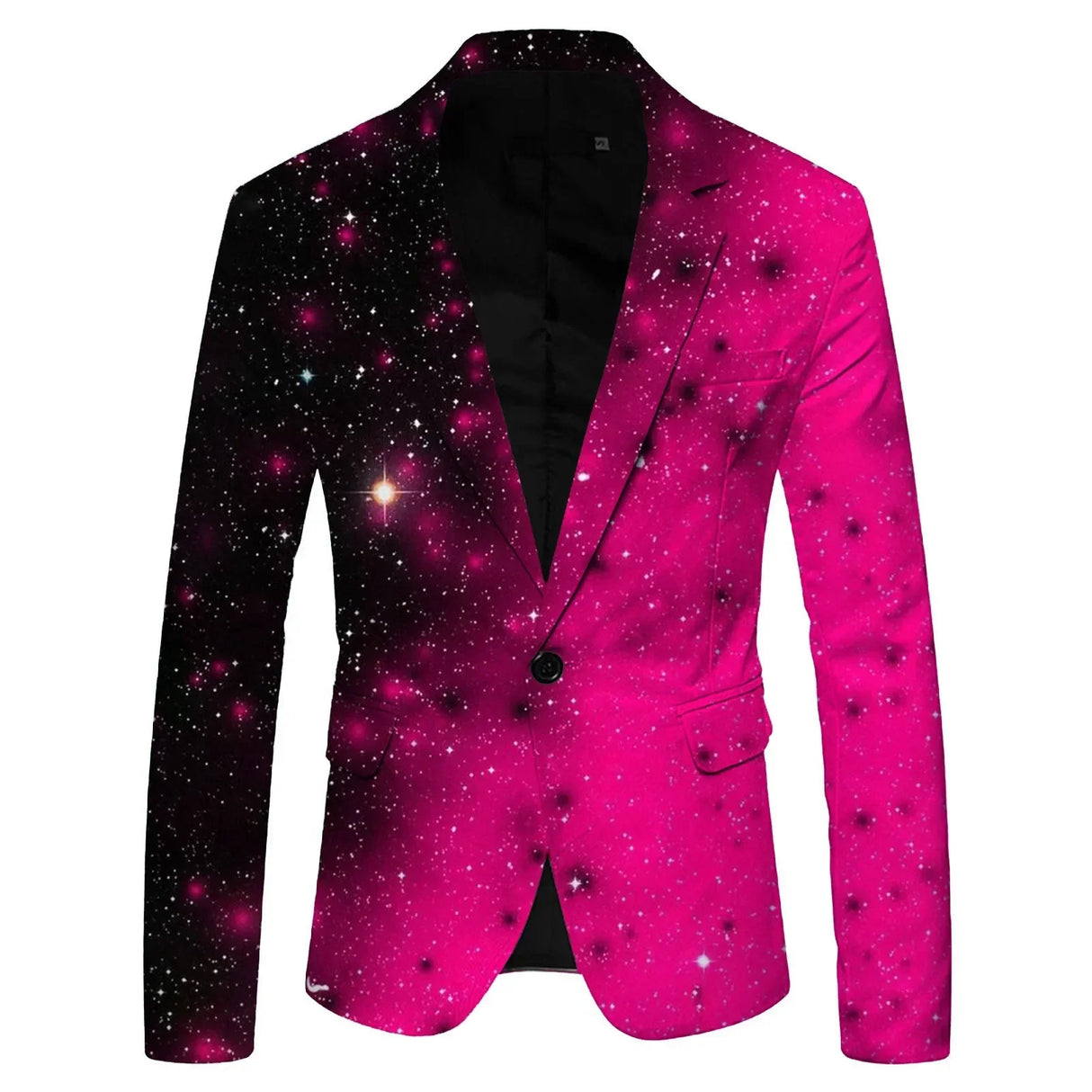 Shiny Gold Sequin Glitter Embellished Blazer Jacket Men