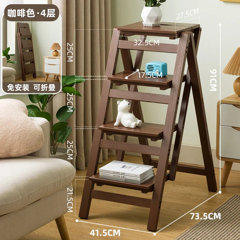 Platforms Telescoping Step Stools Foldable Attic Bar Portable