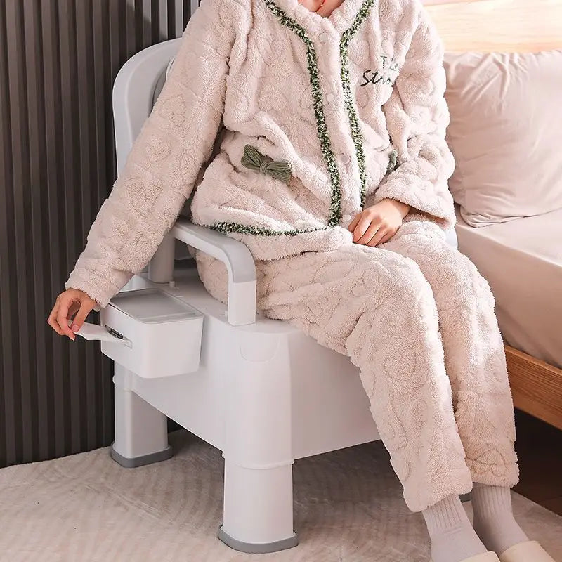 Soft PU Toilet Seat Chair for Elderly Non