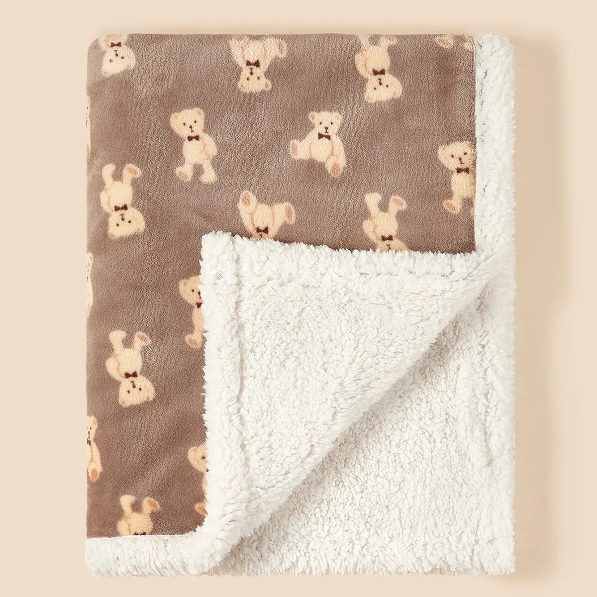 Winter Baby Blanket Fleece Warm Quilt Newborn Bedding