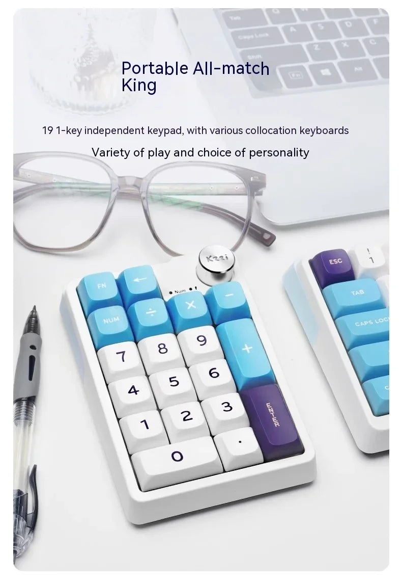 Kzzi K20 Mini Keyboard Keypad Tri Mode Bluetooth