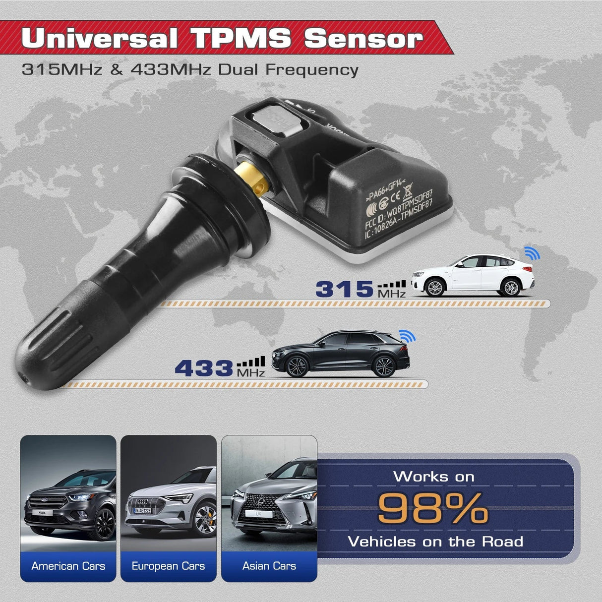 2024 Newest Autel TPMS Sensor 2in1 MX-Sensor Tire