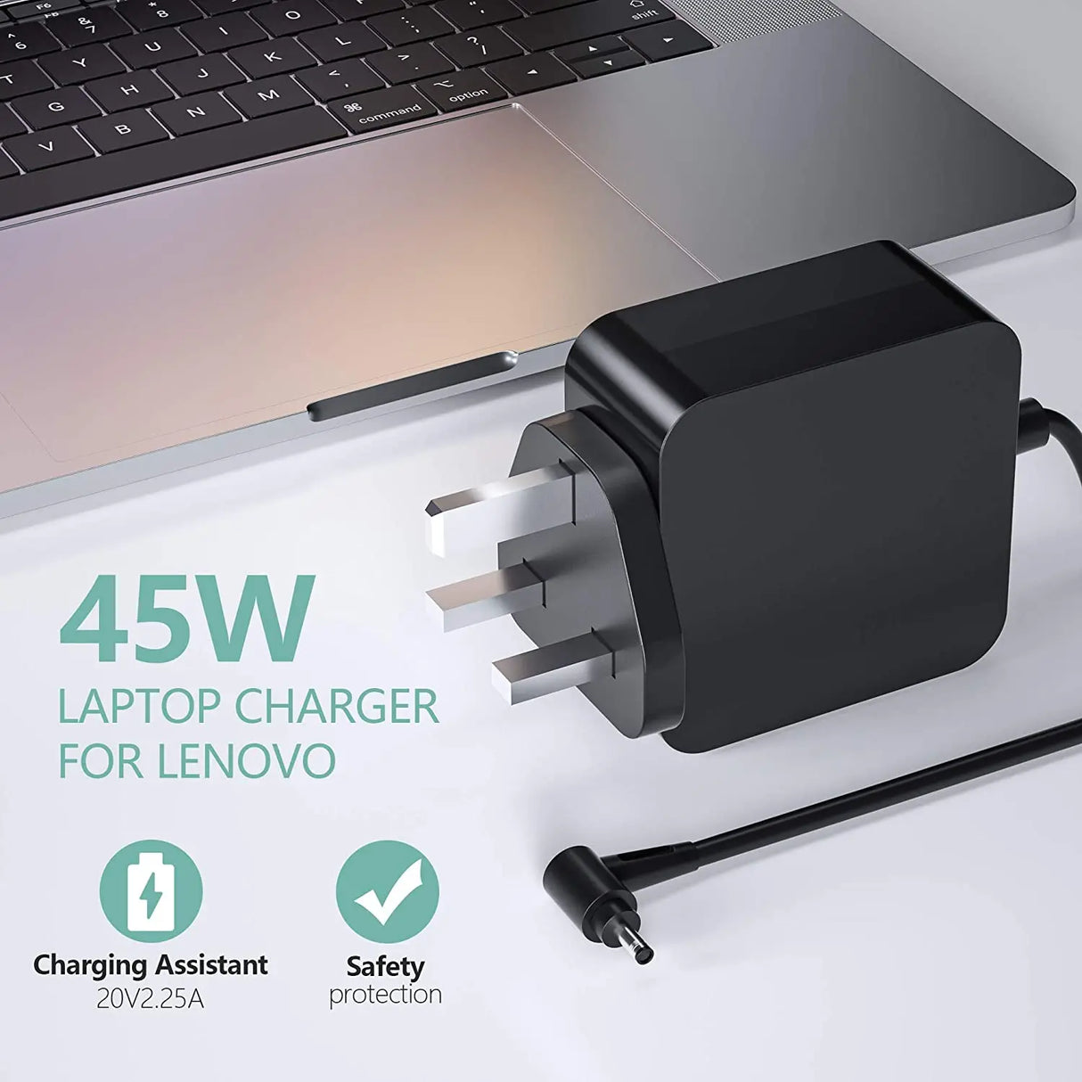 20V 2.25A 45W Charger for Lenovo Laptops