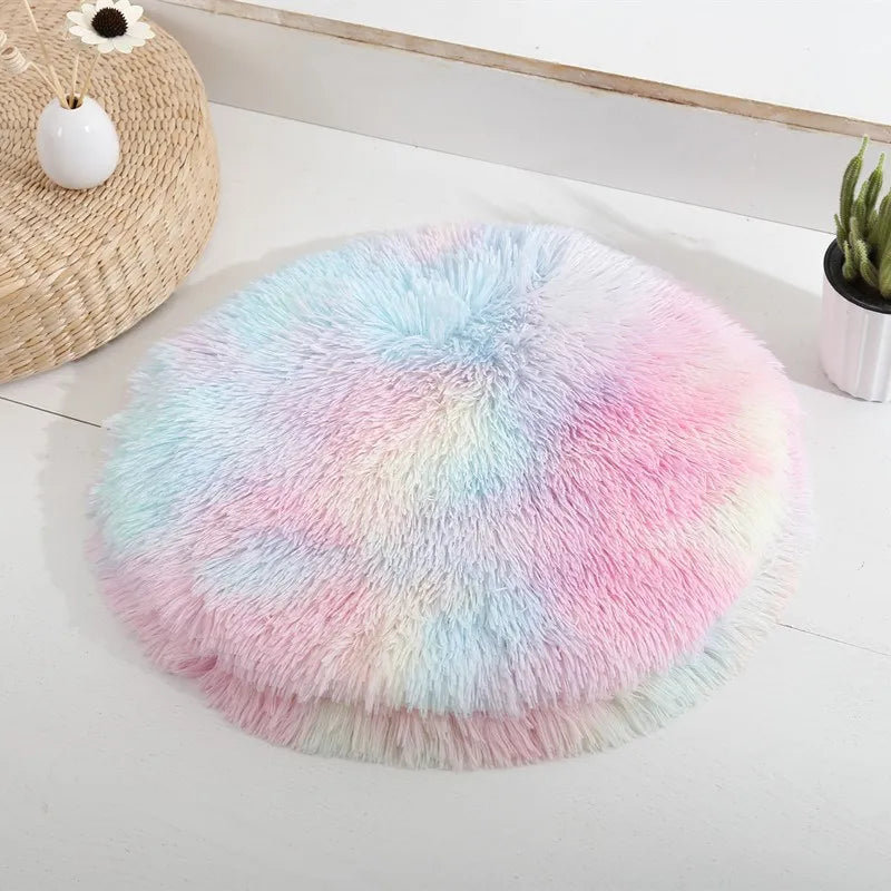 Round Cat Bed Mat Pet Sleeping Bed For