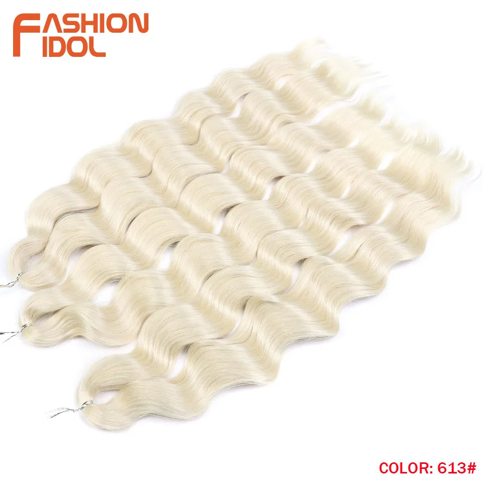 FASHION IDOL Lena Hair Synthetic Deep Wave Braiding