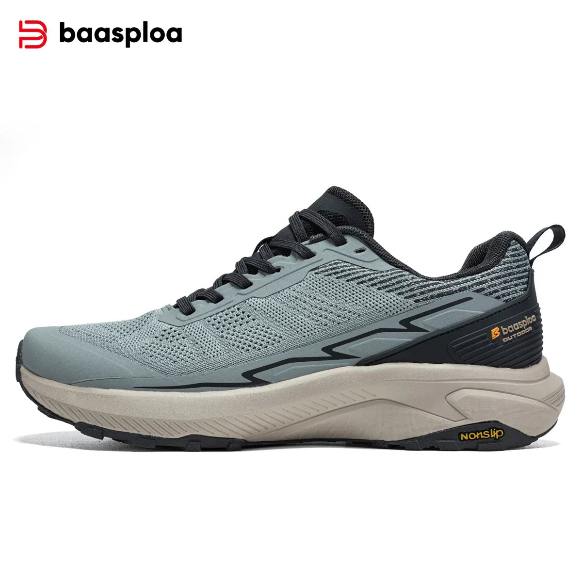 Baasploa Men Hiking Shoes Comfort Wear Resistant Outdoor