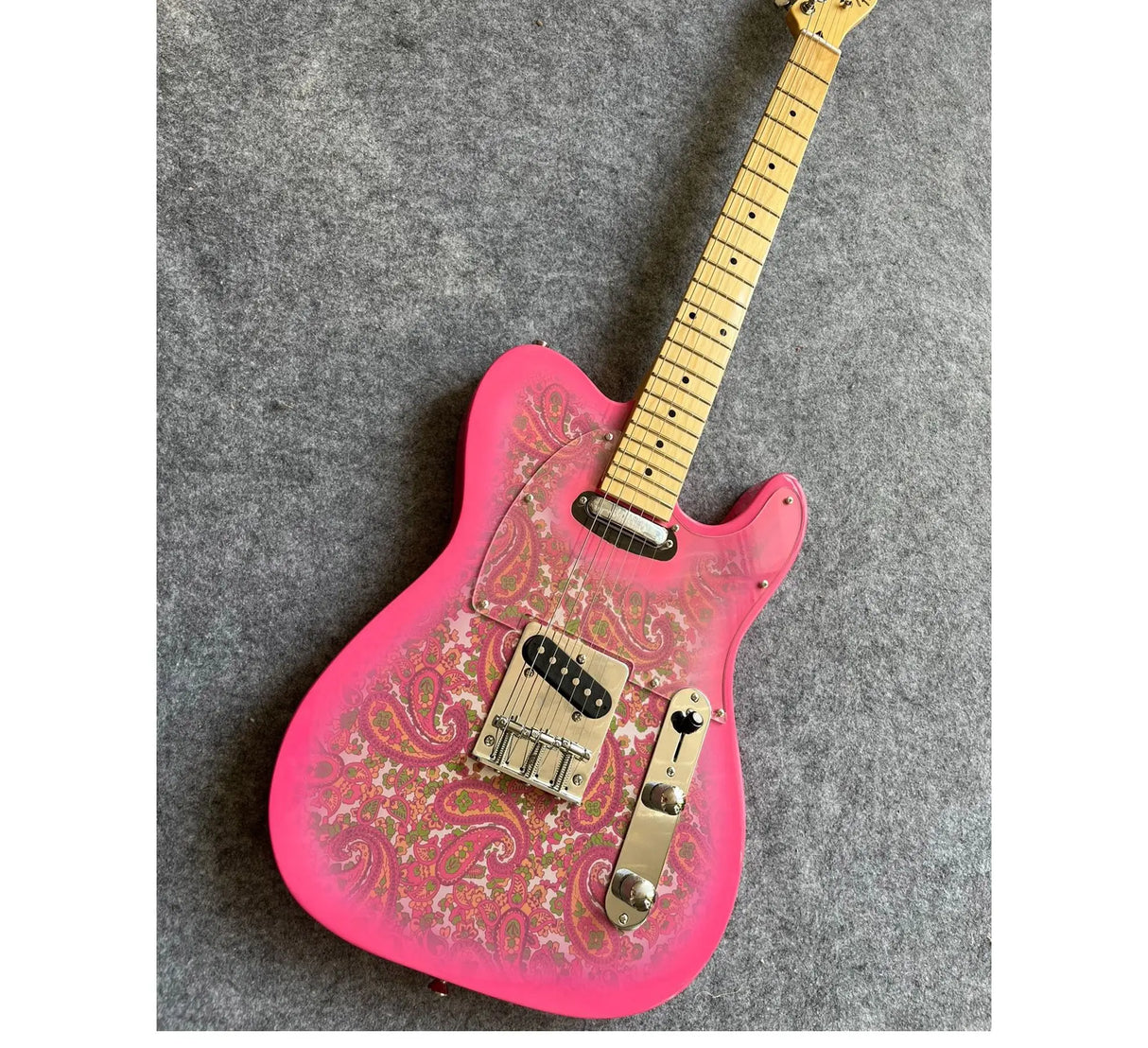 Custom Electric Guitar with 22 Fret, Blue and